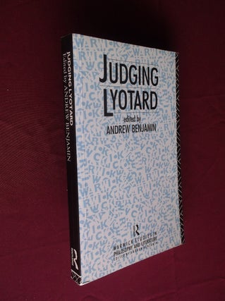 Item #18035 Judging Lyotard (Warwick Studies in Philosophy and Literature). Andrew Benjamin