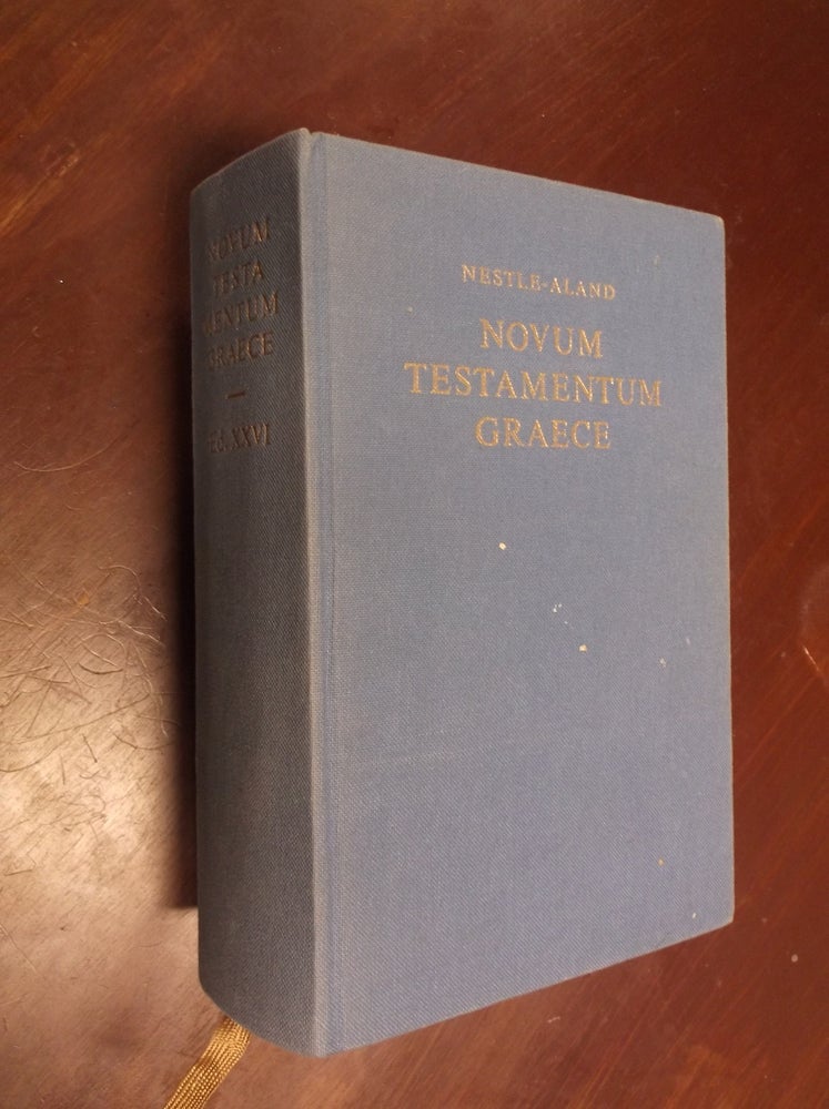 Item #19047 Novum Testamentum Graece E. XXVI. Eberhard Nestle, Kurt Aland.