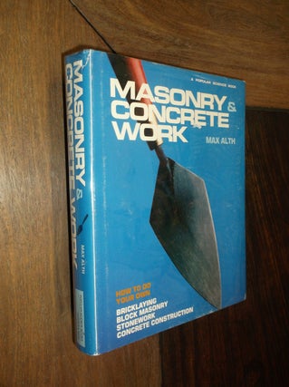 Item #20018 Masonry and Concrete Work. Max Alth