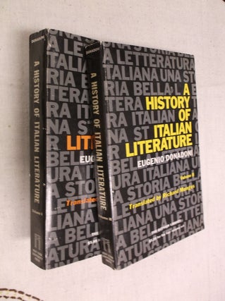 Item #21552 A History of Italian Literature (The Gotham Library) (Two Volumes). Eugenio Donadoni