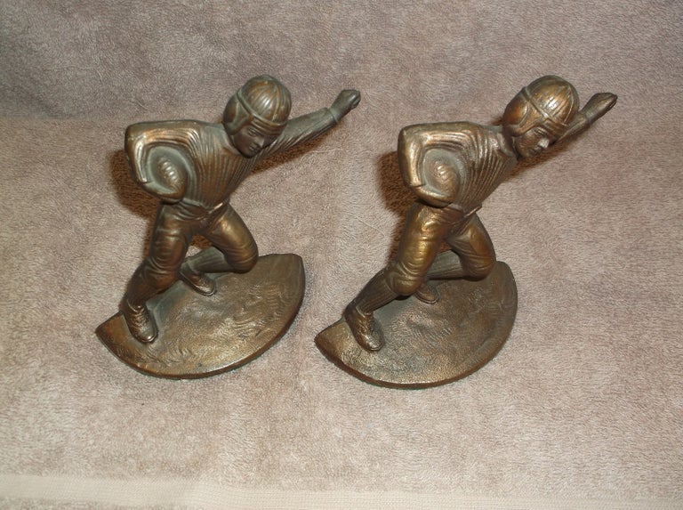 Item #25521 Football Player "Bookends" Hubley.