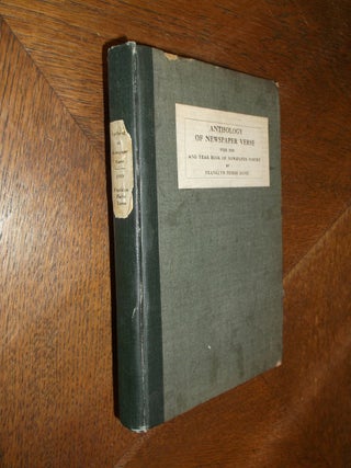 Item #26009 Anthology of Newspaper Verse for 1919 and Year Book of Newspaper Poetry. Franklyn...