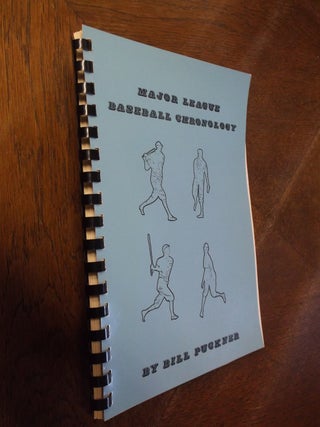 Item #26957 Major League Baseball Chronology (Third Edition). Bill Puckner