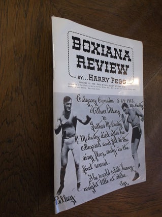 Item #27177 Boxiana Preview: Eleventh Issue. Harry Pegg