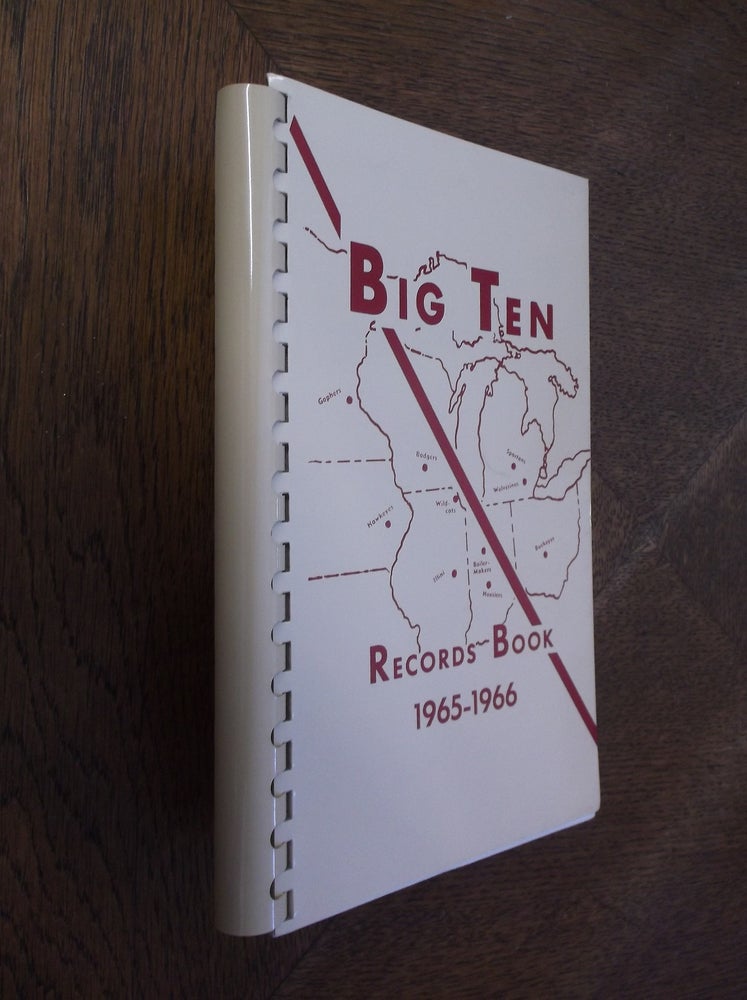 Item #27211 The Big Ten RECORDS BOOK 1965-1966. Big Ten Service Bureau.
