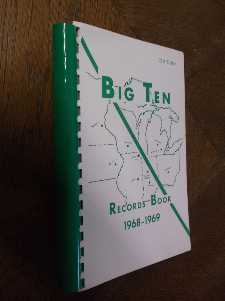 Item #27214 The Big Ten RECORDS BOOK 1968-1969. Big Ten Service Bureau.