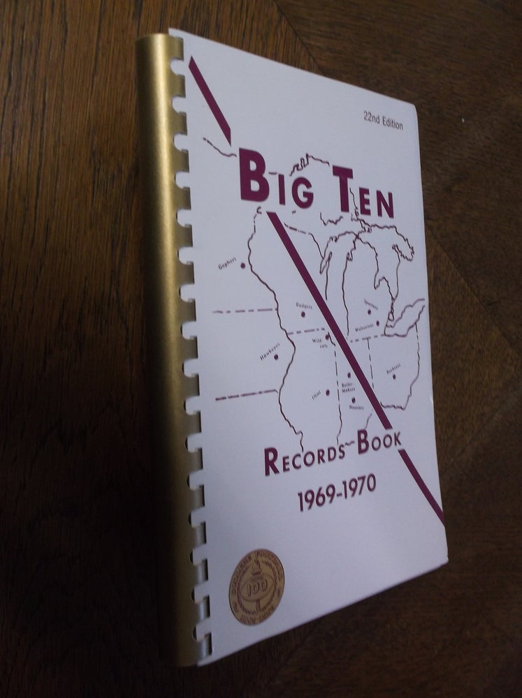 Item #27215 The Big Ten RECORDS BOOK 1969-1970. Big Ten Service Bureau.