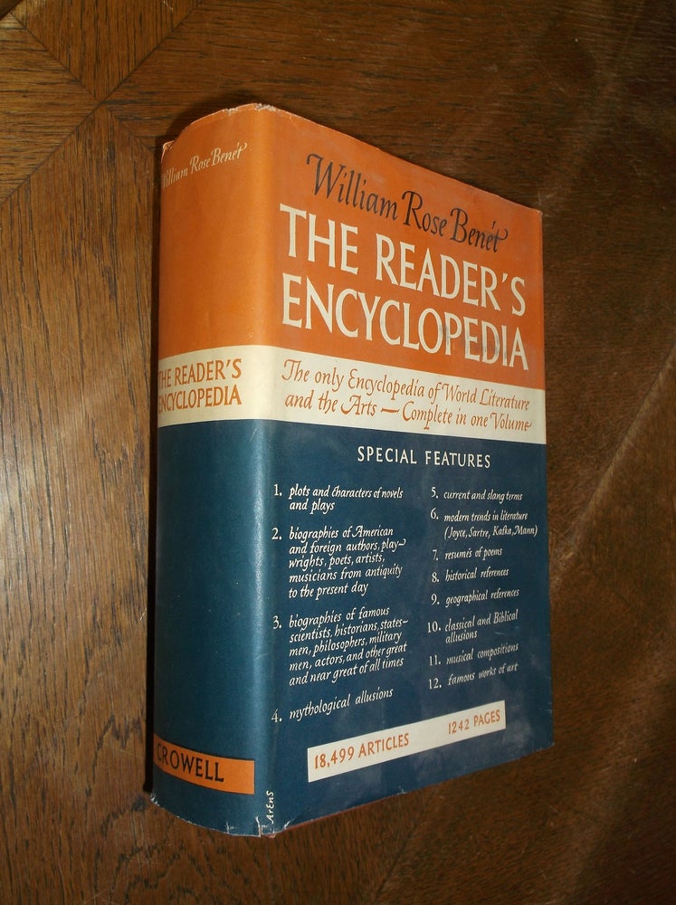 Item #28895 The Reader's Encyclopedia: The Only Encyclopedia of World Literature and the Arts. William Rose Benet.
