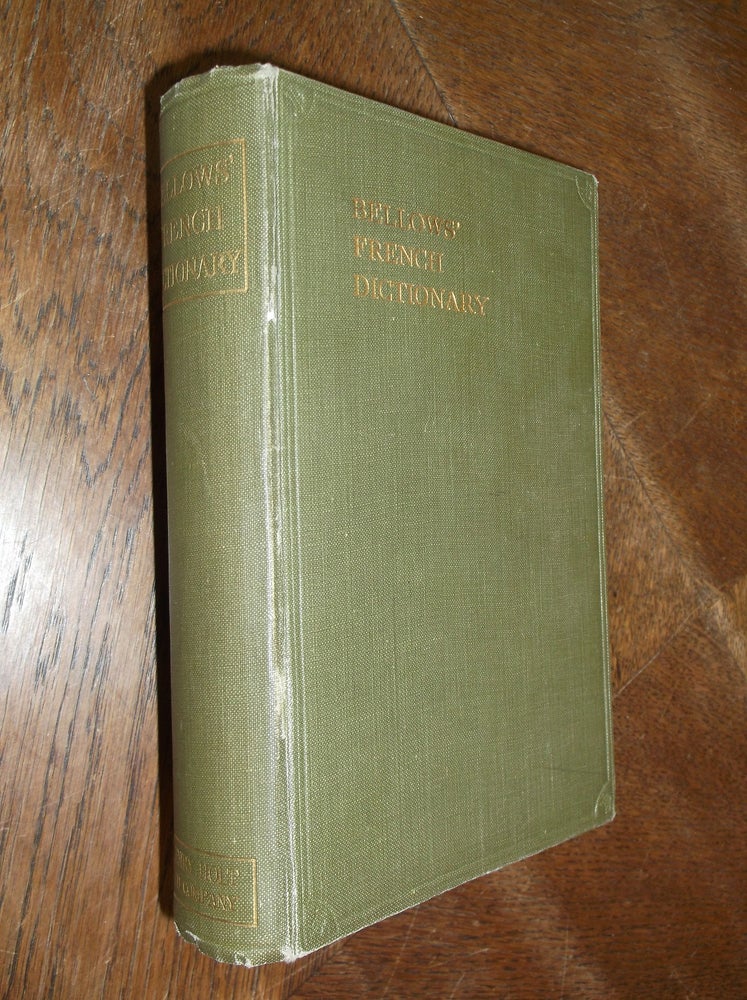 Item #28944 Dictionary of French and English - English and French. John Bellows, William Bellows.