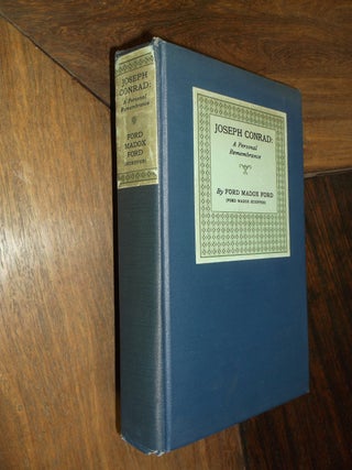 Item #29406 Joseph Conrad: A Persoanl Remembrance. Ford Madox Ford
