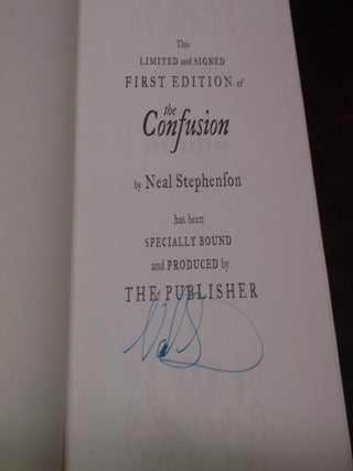 Item #29631 Confusion: Volume Two of the Baroque Cycle. Neal Stephenson