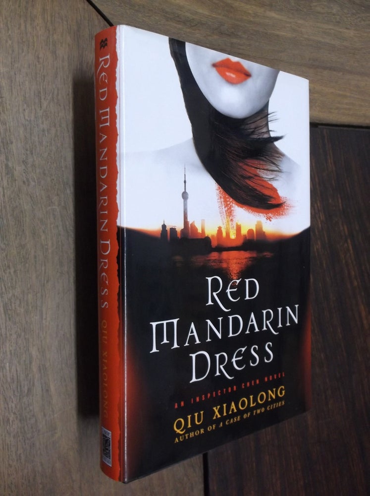 Item #29714 Red Mandarin Dress. Qiu Xiaolong.