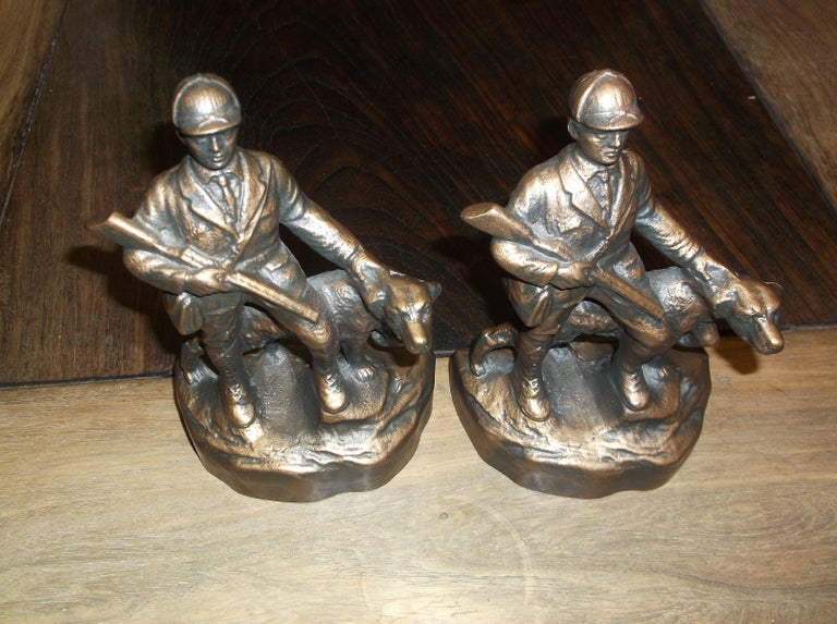 Item #29801 Hunter and Dog "Bookends" Miscellaneous.