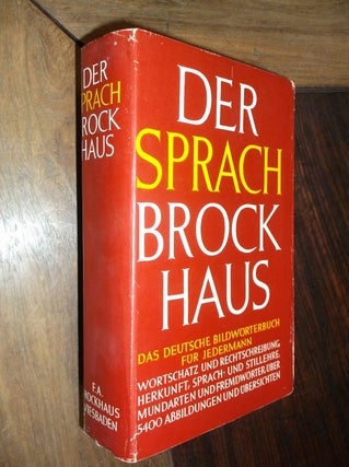 Item #30043 Der Sprach-Brockhaus: Das Deutsche Bilderworterbuch Fur Jedermann. F. A. Brockhaus -...