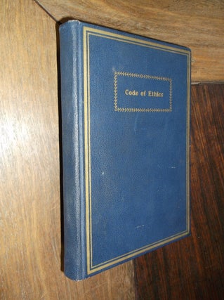 Item #30076 Code of Ethics. H. B. Monjar