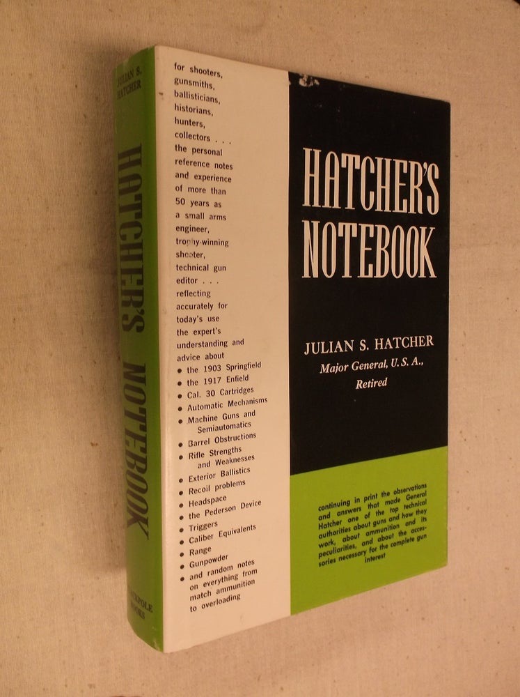 Item #30830 Hatcher's Notebook. Julian S. Hatcher.