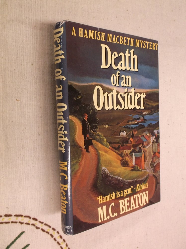 Item #30909 Death of an Outsider (A Hamish Macbeth Mystery). M. C. Beaton.