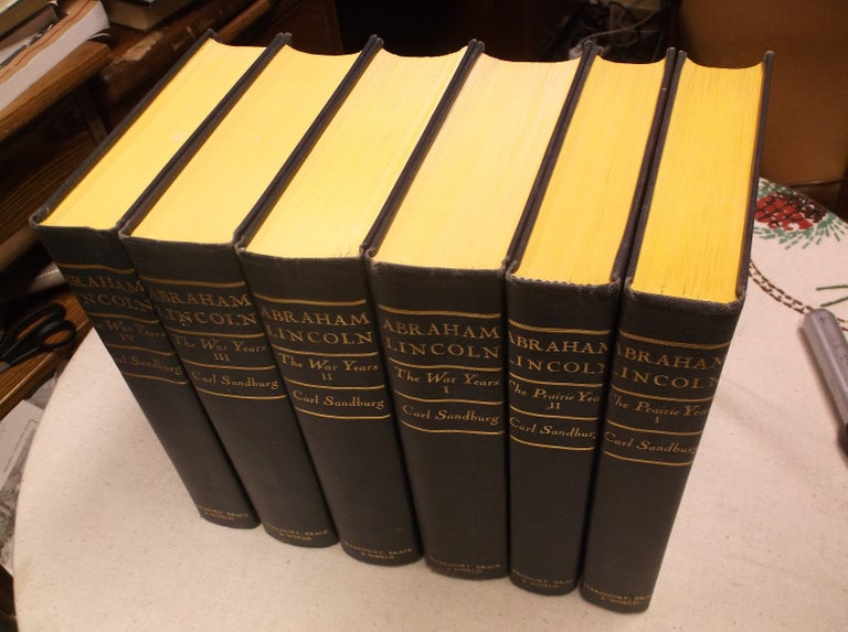 Item #31379 Abraham Lincoln: The Prairie Years and the War Years (Six Volumes). Carl Sandburg.
