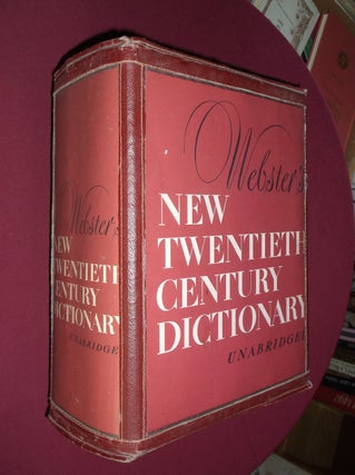 Item #32093 Webster's New Twentieth Century Dictionary of the English Language Unabridged. Noah...