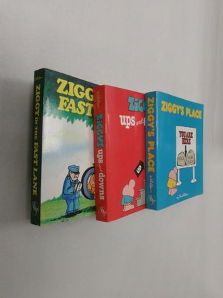 Item #32852 3 Ziggy Books (Ziggy's Place - Ziggy's Ups and Downs - Ziggy in the Fast Lane. Tom...