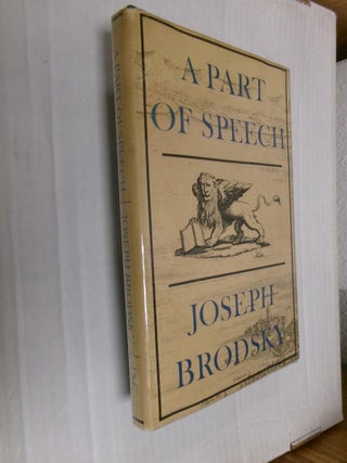 Item #33830 A Part of Speech. Joseph Brodsky