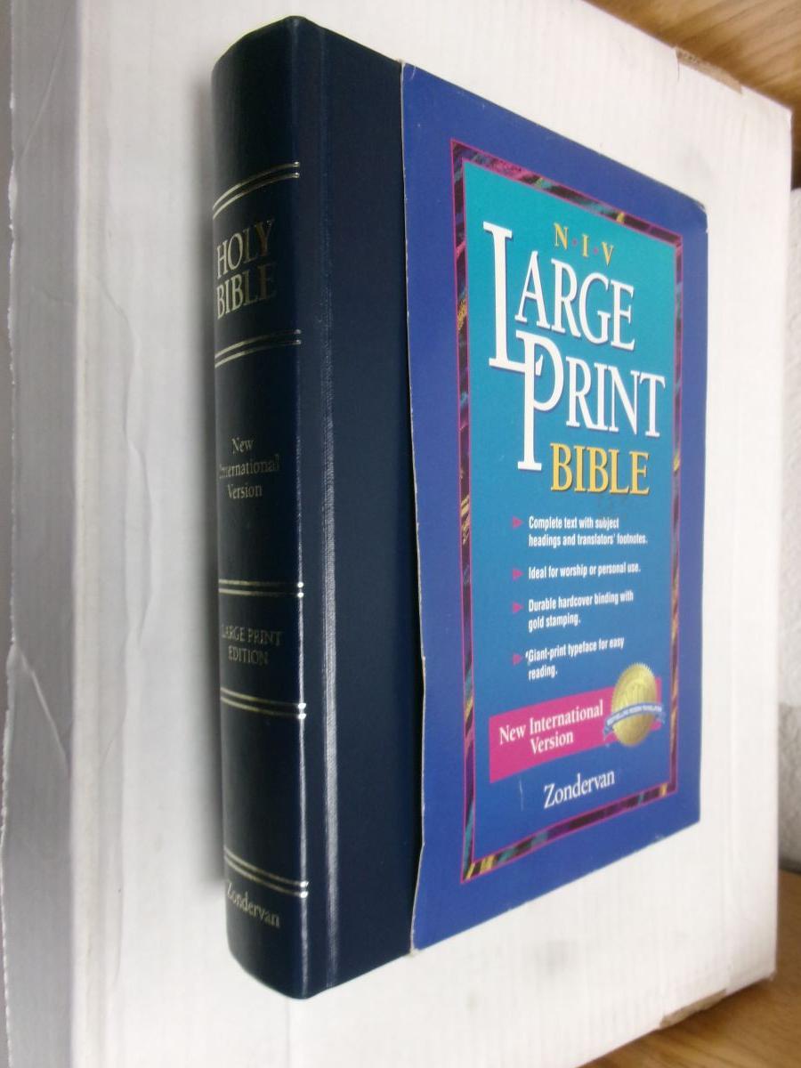 NIV Large Print Worship Bible Zondervan Later Printing Niv large print worship bible zondervan later printing