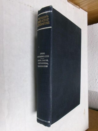 Item #33903 Ideal Commonwealths: Comprising More's Utopia, Bacon's New Atlantis, Campanella's...