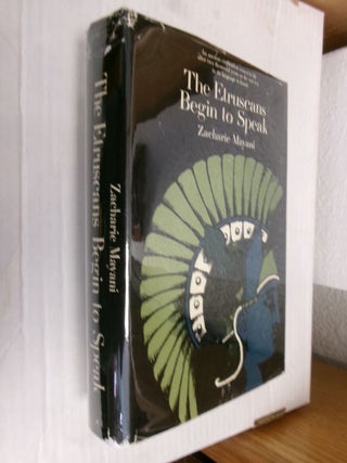 Item #34417 The Etruscans Begin To Speak. Zacharie Mayani, Patrick Evans