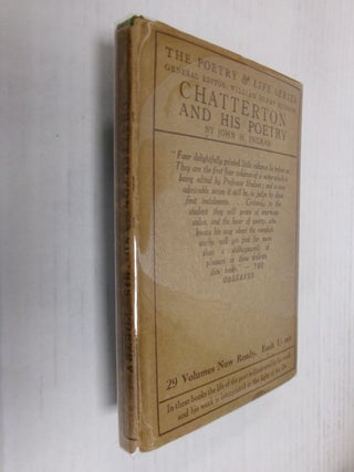 Item #34496 Chatterton and his Poetry. John H. Ingram
