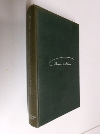 Item #35498 The Diary and Sundry Observations of Thomas Alva Edison. Thomas Alva Edison, Dagobert...