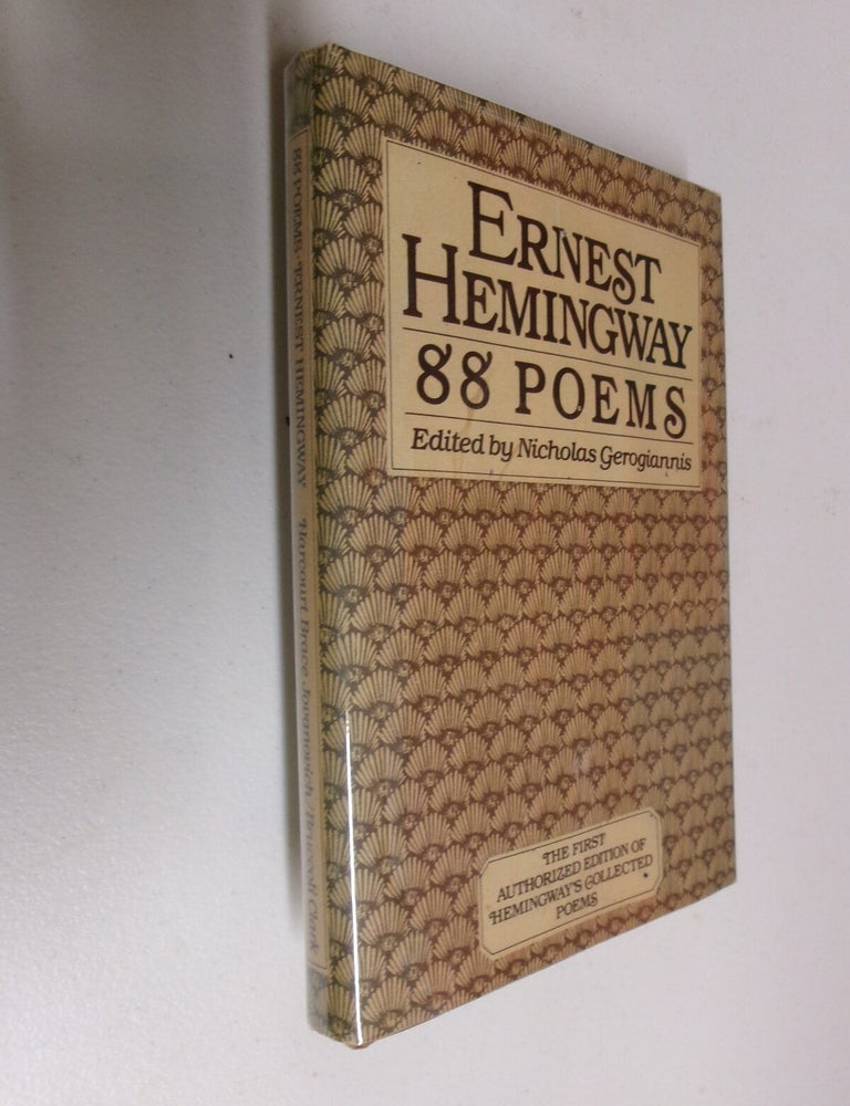 Item #35575 88 Poems. Ernest Hemingway, Nicholas Gerogiannis.
