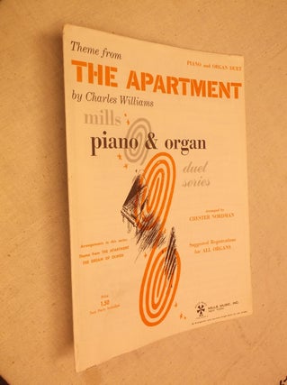 Item #7841 Theme from The Apartment: Piano & Organ duet series. Charles Williams